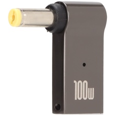 USB C Buchse auf DC Stecker Adapter, 100 W PD Typ C auf 5,5 X 1,7 Mm Laptop Ladeanschluss Adapter, PD Adapter, 90 Grad Abgewinkelt für 5,5 X 1,7 Mm Ladeanschluss Gerät