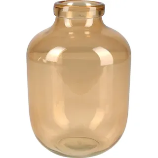 Vase Safari Lodge Glas 22 cm x Ø 16 cm Gelb