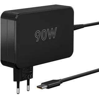 goobay USB-C Ladegerät für Tablet, Laptop z.B. Apple MacBook, Huawei MateBook, 90W, schwarz