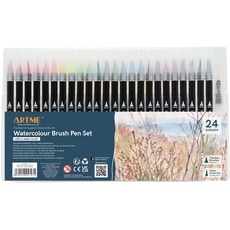 ARTME Aquarell Pinselstifte 24 Farben + 1 Wasserpinsel