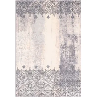 AGNELLA Isfahan Nawarra Teppich - Wollteppich, Kurzflor - für Wohnzimmer, Schlafzimmer, 100% Wolle, natürliche Materialien, robust, weich, modern, Boho deko, 160 x 240 cm - Heather