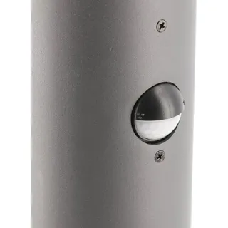 GTV lighting - Gartenleuchte mit CORTA Bewegungsmelder | Außenleuchte | Außenbeleuchtung |Wege-Leuchte, Weg-Beleuchtung, Gartenbeleuchtung | E27, MAX.25W, IP44, AC220-240V, 50-60Hz - Graphit