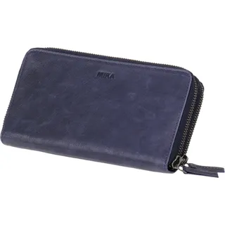 MIKA Damengeldbörse aus Leder Farbe: grau-braun - Grau
