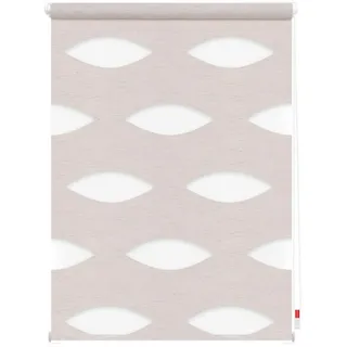 Doppelrollo Ellipse 45 x 150 cm natur