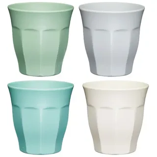 Colourworks Melaminbecher Klassische Farben - Set 4tlg.