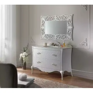 Badmöbel Grau Waschbecken Kommode Spiegel Unterschrank Badezimmer Neu - Grau