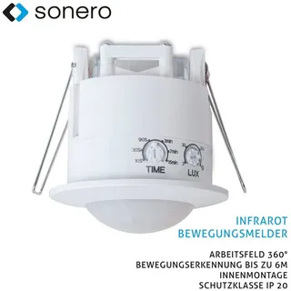 Sonero Bewegungsmelder X-IMS070, 360°, IP20, weiß