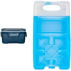 Coleman Xtreme 70QT Kühlbox, große Thermobox mit 66L Fassungsvermögen, hochwertige PU-Vollschaumkernisolierung & Campingaz Kühlakku Freeze Pack M10, 18 x 9, 5 x 3 cm, Blau