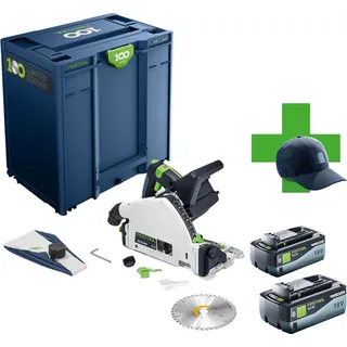 Festool TSC 55 KEB-Basic 100Y Limited Edition Akku Tauchsäge 18 / 36 V ( 2x 18 V ) 160 mm Brushless + 2x Akku 8,0 Ah + Systainer - ohne Ladegerät