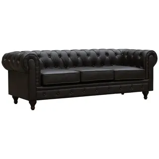 Habitat Garten Einzelsofa aliza Braun , Textil , 80x58x204 cm , Wohnzimmer, Sofas & Couches, Sofas, Chesterfield Sofas