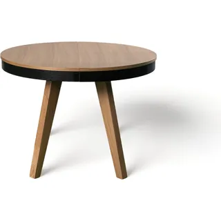 Kaiser Möbel LANDE RUNDER KLAPPTISCH FÜR ESSZIMMER, WOHNZIMMER, KÜCHE