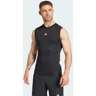 adidas Herren Techfit Compression Training Sleeveless Shirt, Black, M