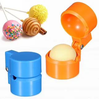 2 Stück Cake Pop Formen Kuchen Pop Form Set Cake Pops Backform Cake-Pop Ausstecher Rund Hohlräume Schokoladenlutscher Formen für DIY-Mini-Kuchen Süßigkeiten Schokolade Backen Hochzeit Geburtstagsparty