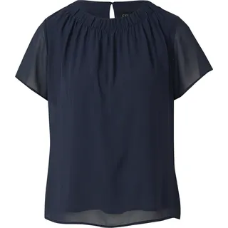 s.Oliver Kurzarmbluse blau 42