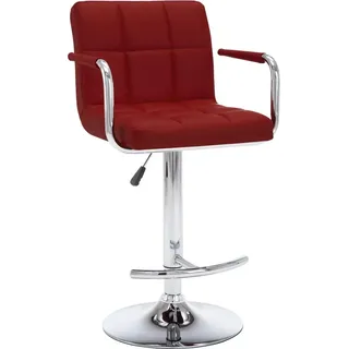 vidaXL Barhocker 2 Stk. Weinrot Kunstleder - Rot
