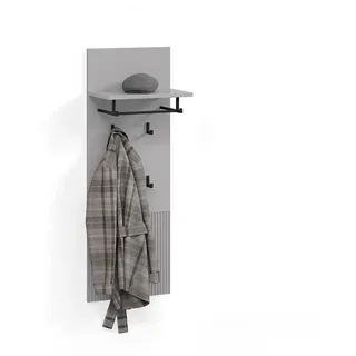 livinity® Garderobenschrank Aterno Grau