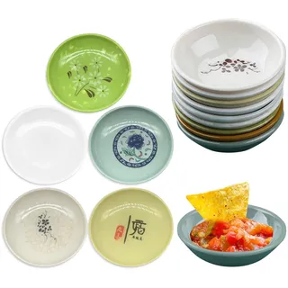Tkxjry 15 Stück Mini Süßigkeiten Schale, Sushi Sojasauce Dip Schälchen, Soja Saucenschälchen, Snackschalen, Dipschalen, Gewürzschalen, Saucenschalen, Für Sushi, Saucen, Snack, Öl Und Soja Sauce