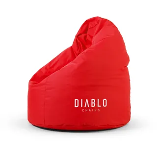 Diablo Kindersitzsack mit Füllung Sitzsack Gaming Sessel Beanbag Farbe: Rot - Rot