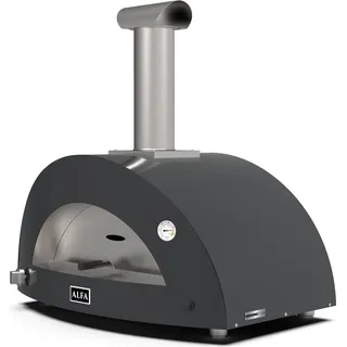 Alfa Forni Moderno 3 Pizze Hybrid Schiefer Grau - Grau