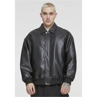 Urban Classics Kunstlederjacke, schwarz - Größe 3XL - Schwarz