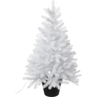 Gasper Künstlicher Tannenbaum Weihnachtsbaum 90cm im Topf 287 Spitzen PE weiß