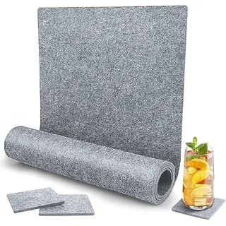 Yuragim Filzrolle Filzstoff 150x40 cm Tischläufer aus Filz, 3mm Dicke Polyester Filz, Skandinavischer Filzläufer Dekofilz Taschenfilz Filzmatte für DIY Filzunterlage Patchwork Nähen Basteln Handwerken