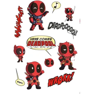 KOMAR Deko-Sticker Deadpool Cute 50 x 70 cm