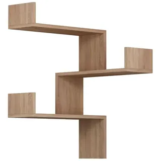 woody fashion Eckregal 60 x 90 x 60 cm Braun