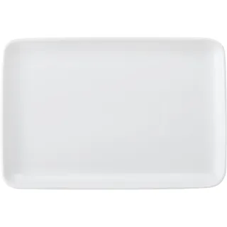 Mikasa Chalk Servierplatte aus Porzellan, rechteckig, 26,5 x 18 x 2 cm, verpackt