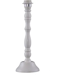 Tischleuchte Holz Matt Weiß Gewischt Boston Tischlampe 1744628