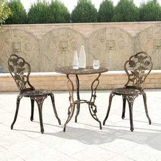 casa.pro Bistro-Set 3-tlg. Bronze