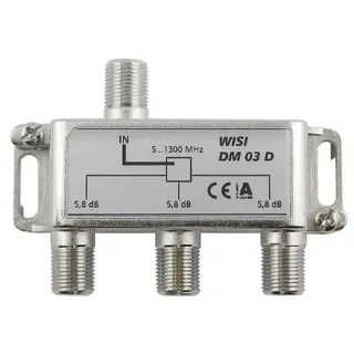 Wisi Verteiler 3-fach DM03D 5-1300MHz 5,8dB Klasse A (+10dB)