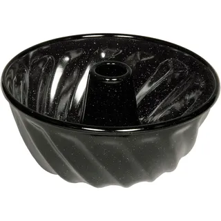 Riess, 0632-022, Gugelhupfform Ø 24cm, SCHWARZEMAILLE, Vol. (rec.): 3,2 Liter, Made in Österreich, LBH: 25,4x25,4x13,1cm, 0,816kg, Backform, Guglhupfform, Kuchenform, Induktionskocher kompatibel
