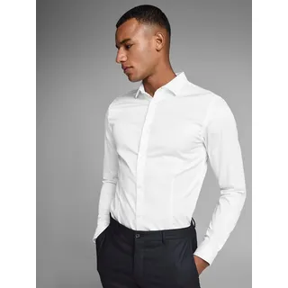 JACK & JONES Langarmhemd Weiß XS
