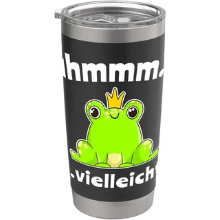 Lustige Frösche Froschmotiv Froschprinz Laubfrosch Frosch Doppelwandiger Edelstahl-Thermobecher
