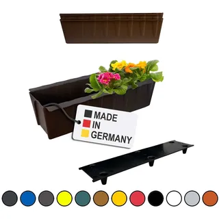 Blumenkasten Pflanzkasten 2er-Set Braun Einsatz für Europaletten Balkonkasten
