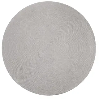 HAMID Nansa Indoor-/Outdoor-Teppich, recyceltes PET – Waschbar und wasserabweisend – Umweltfreundlich und nachhaltig – Ideal für Terrasse, Garten oder Wohnzimmer (200 x 200 cm, Silber)