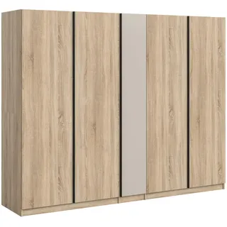 inn.furn Drehtürenschrank Girona 230 x 183 x 53 cm Beige
