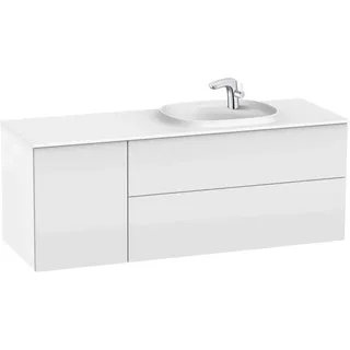 Waschbecken rechts + Unterschrank 2 Schubladen + Modul mit Tür Surfex Unik Beyond Roca, 140 x 50 x 52 cm, weiß (Referenz: A851394806)