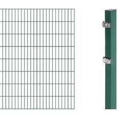 Bild von Doppelstabmatten Set 2 x 1,6 m grün