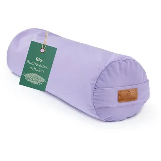 #DoYourYoga Zylinder Yogabolster | 68cm x 22cm | Gefüllt mit Bio-Dinkelspelz oder Bio-Buchweizenschalen (KBA) | Waschbarer Bezug | Yogakissen & Meditationssitz | Zafukissen für Yin Yoga