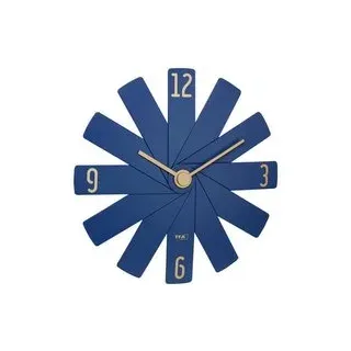 TFA Dostmann 60.3020.06 Quarz Wanduhr 40 mm x 3.7 mm x 40 mm Blau, Mitternachtsblau Leisegang-Uhrwe