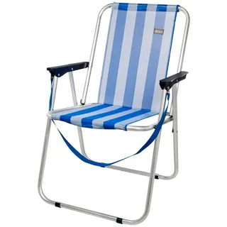 Aktive Fester Klappstuhl 53x44x76 Cm - White / Blue - One Size