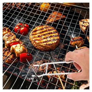 2 Stück Grillrostheber aus Edelstahl für Grillrost und Gusseisengitter