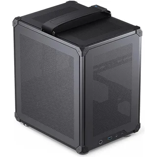Jonsbo C6 (mATX, Mini-ITX), PC, Schwarz
