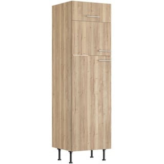 OPTIFIT Hochschrank für Kühl-Gefrier-Kombi Erik290 60 cm Wildeiche