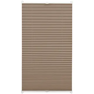 GARDINIA Plissee mit 2 Bedienschienen, Taupe, 60 x 130 cm (BxH)