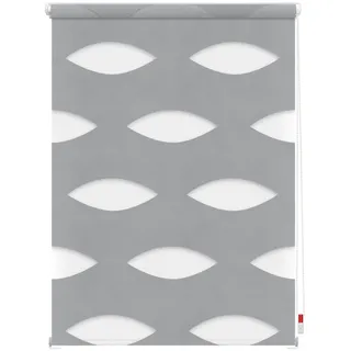 Lichtblick Doppelrollo Klemmfix Ellipse 60 x 150 cm grau