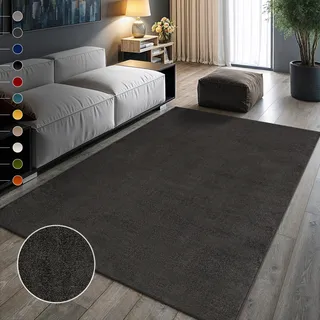 Sanat Teppich Uni Modern Teppiche fürs Schlafzimmer, Arbeitszimmer, Büro, Flur, Kinderzimmer und Rundgrößen erhältlich« rechteckig 13 mm Höhe robuster Kurzflorteppich, große Farbauswahl, Wohnzimmer, alle Räume