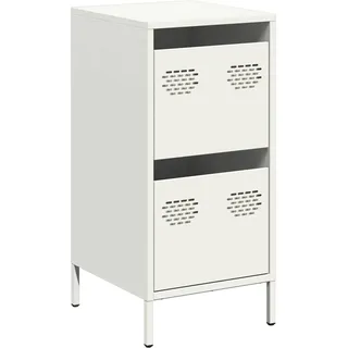 Sideboard Weiß 35x39x73,5 cm Kaltgewalzter Stahl - Weiß